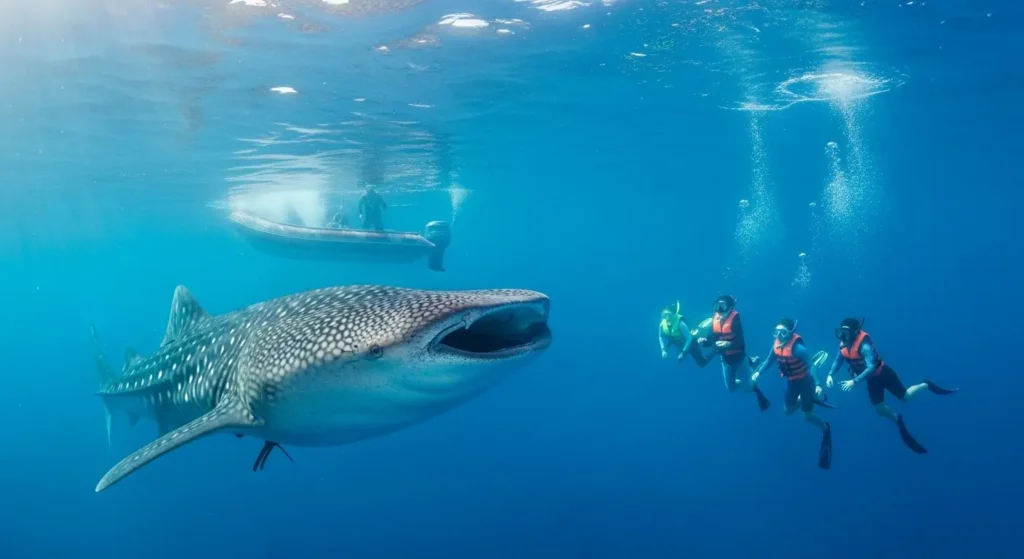 Swimming with Whale Sharks