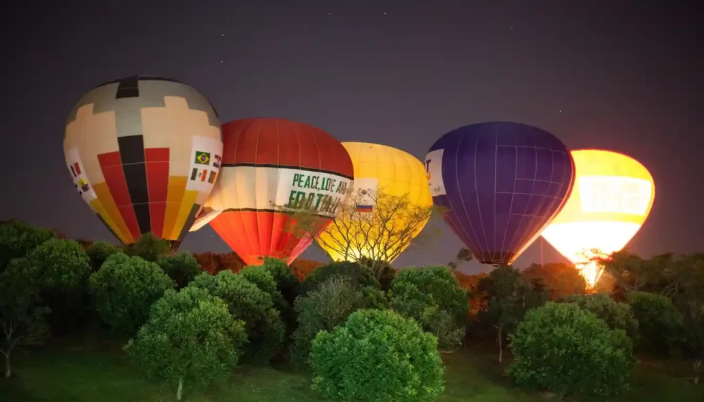 Leon Hot Air Balloon Festival magical night