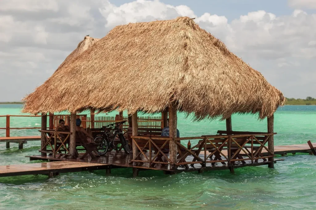 Bacalar beach lagoon