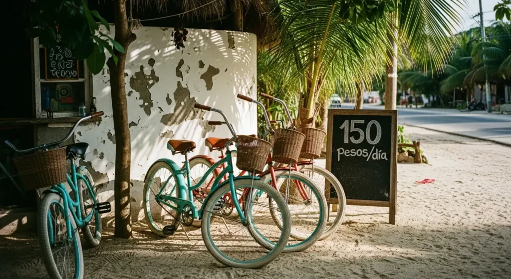 Bike rental in tulum beaches shops