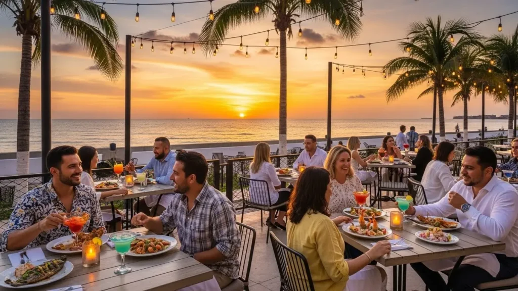 Eat in Progreso Beach
