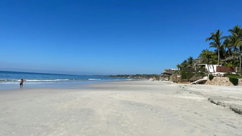 Progreso Beach man walking
