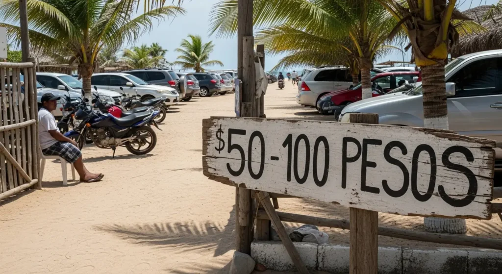car parking Playa Paraiso Beach